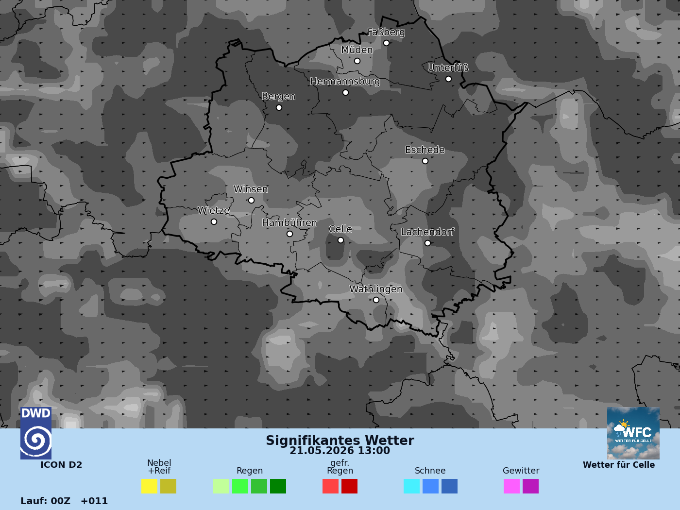 Das Wetter für Do, 21.05.2026 - langsam mehr Hochdruckeinfluss