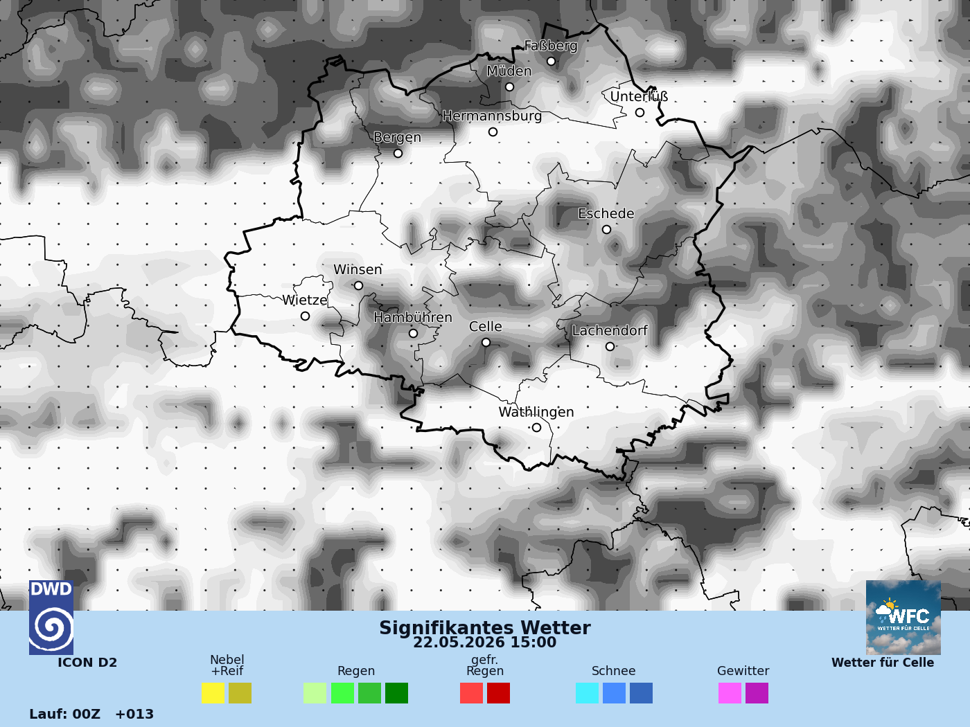 Das Wetter für Fr, 22.05.2026 - trocken, mehr Sonne und wärmer