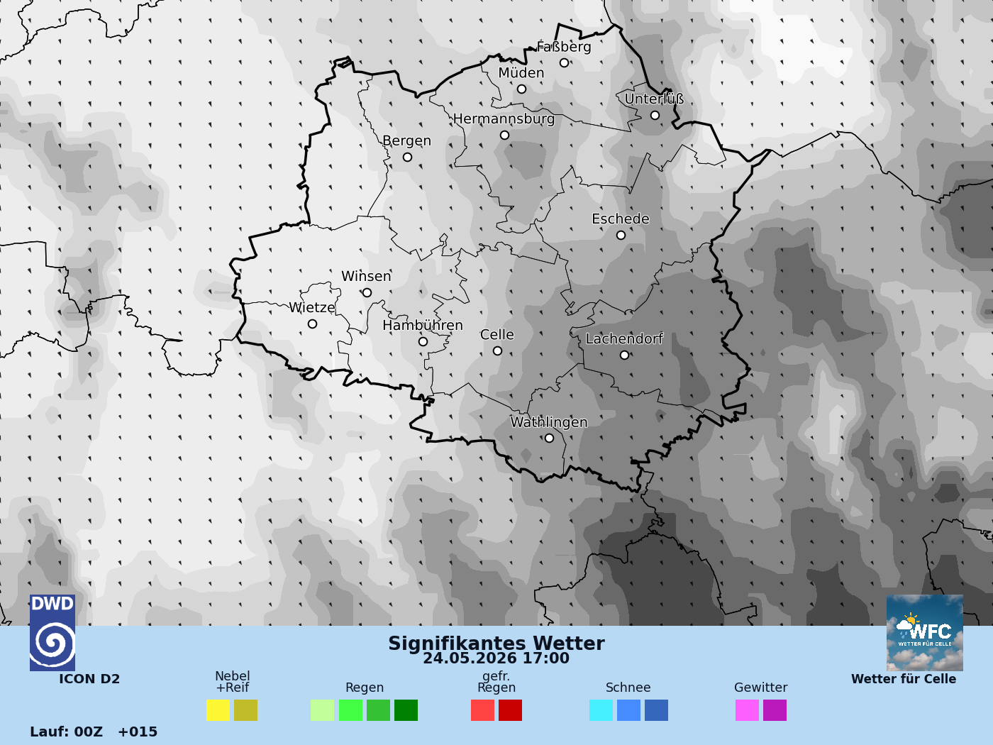 Das Wetter für So, 24.05.2026 - kleiner Dämpfer