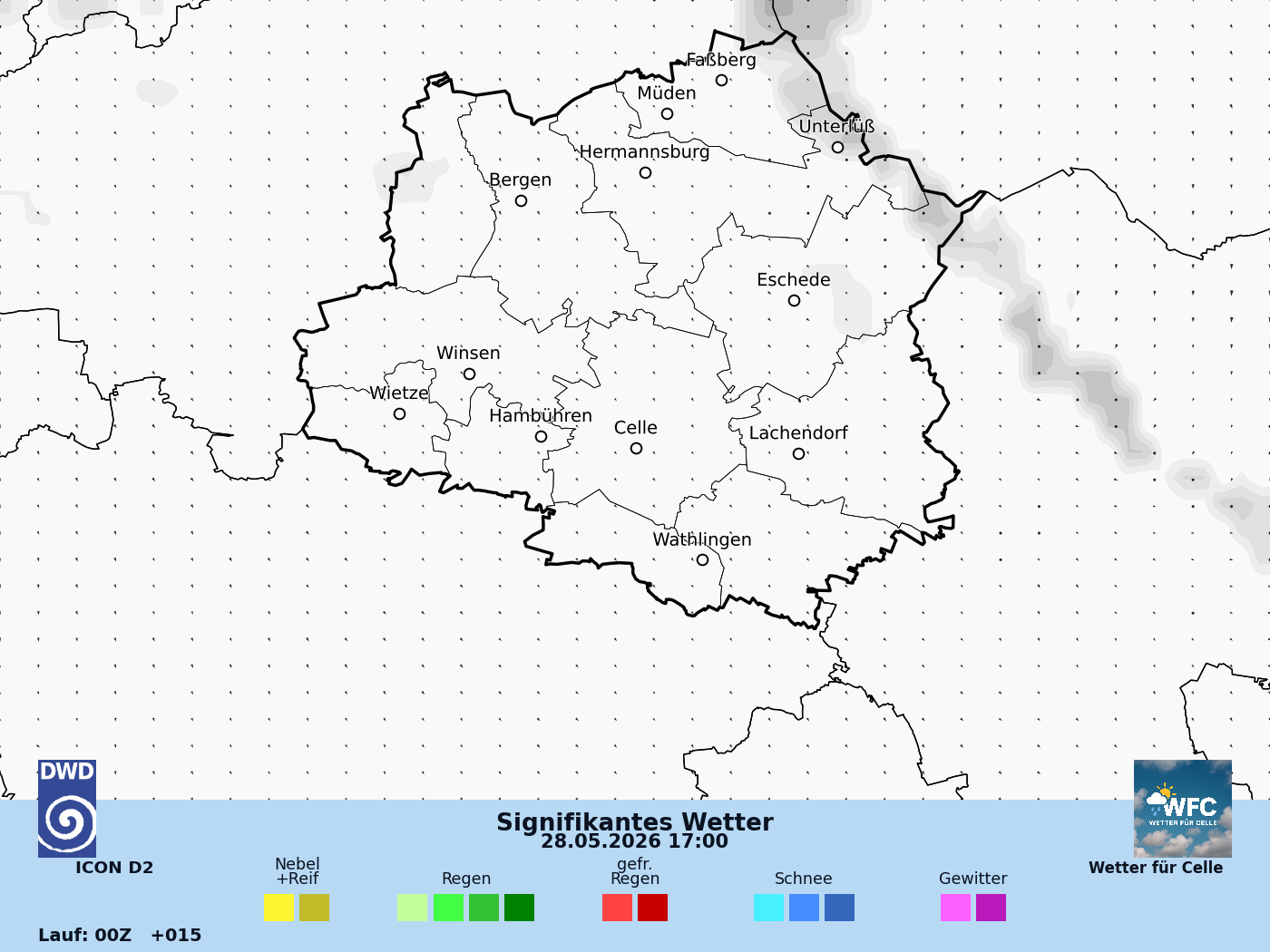 Das Wetter für Do, 28.05.2026 - ruhiges Hochdruckwetter