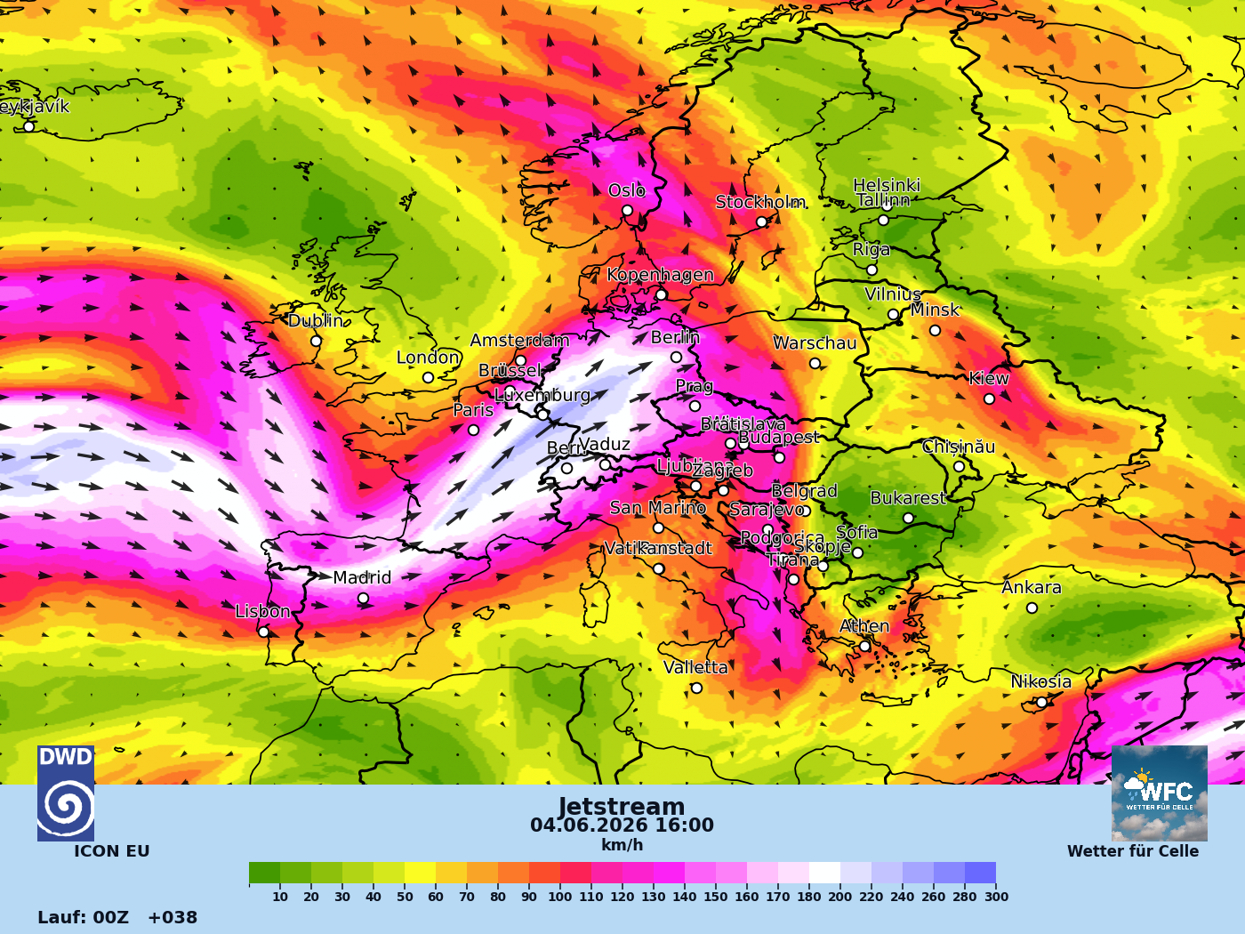 Kurze Einordnung zur morgigen Wetterlage