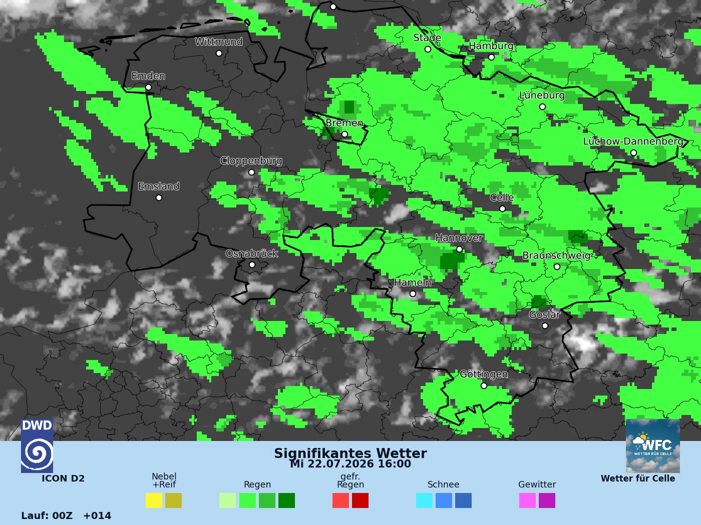 Mehr Tiefdruckeinfluss  - Schauerwetter