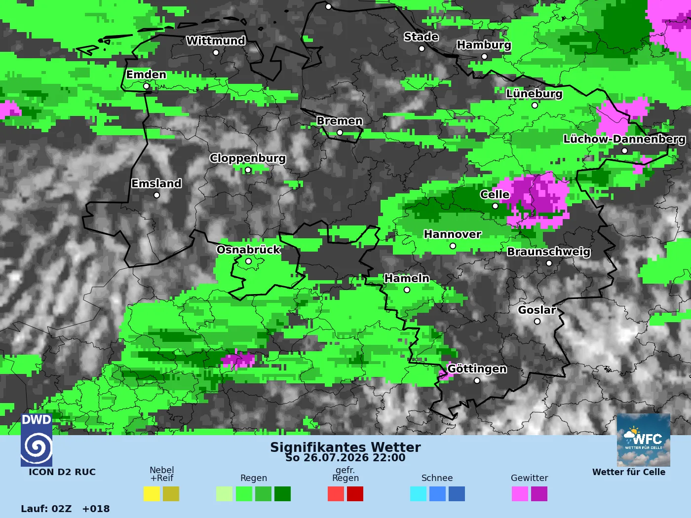 Kaltfront bringt Abkühlung und Schauerwetter