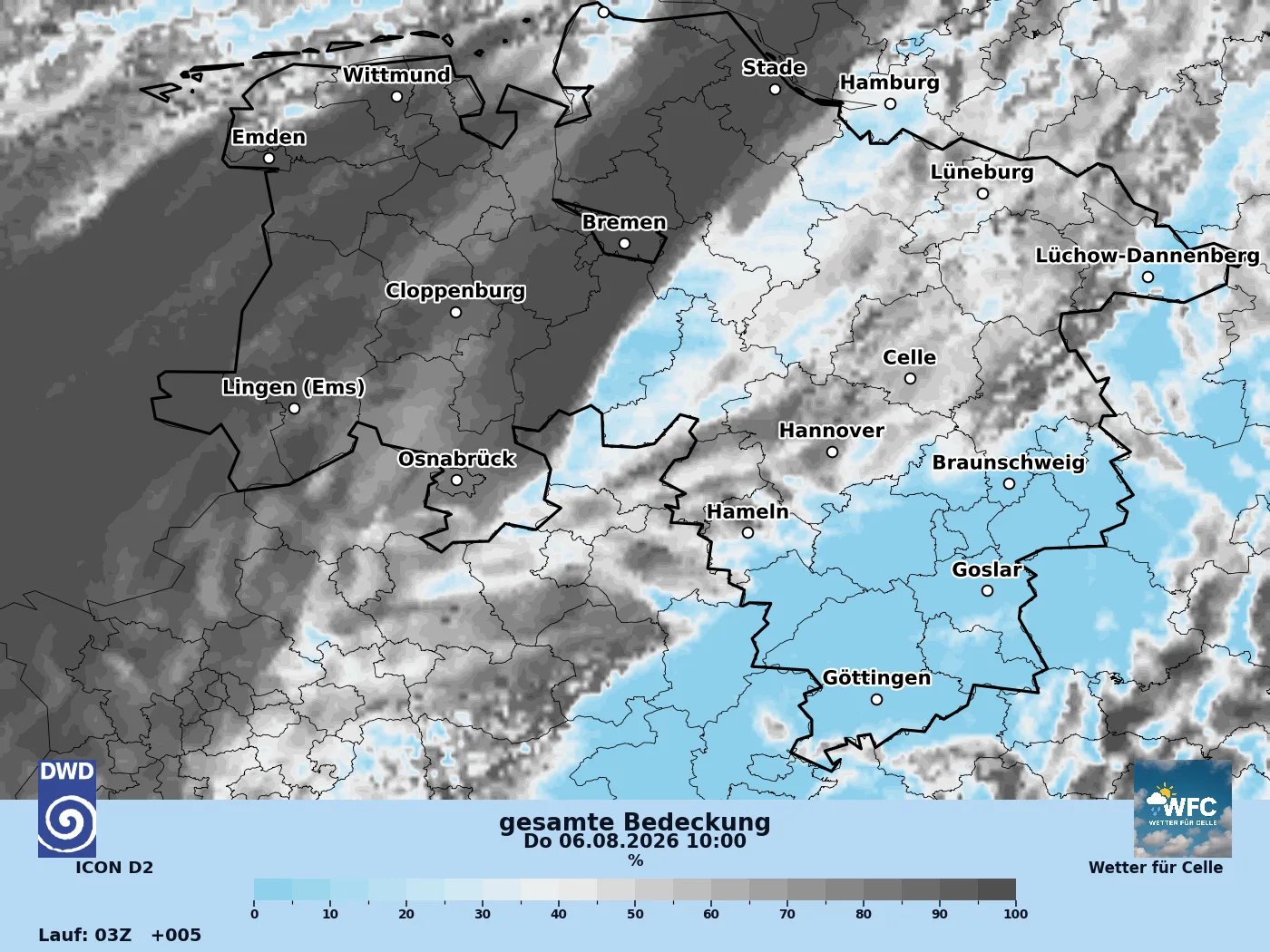 Angenehmes und warmes Sommerwetter