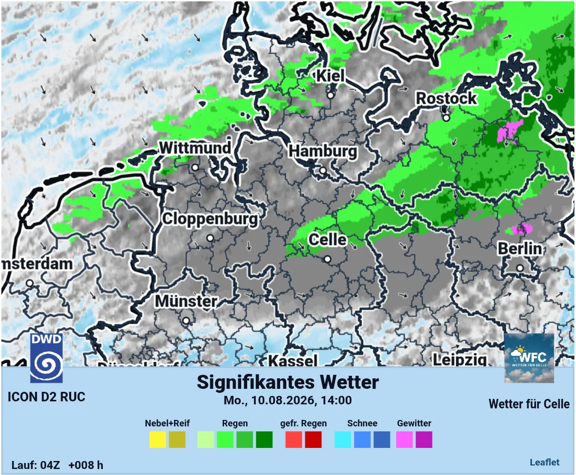Kaltfront mit Abkühlung - ein unbeständiger Wochenstart
