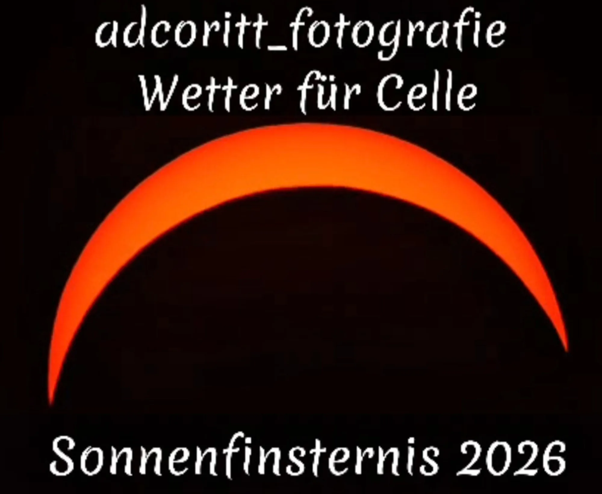 Partielle Sonnenfinsternis 12.08.2026 über Celle