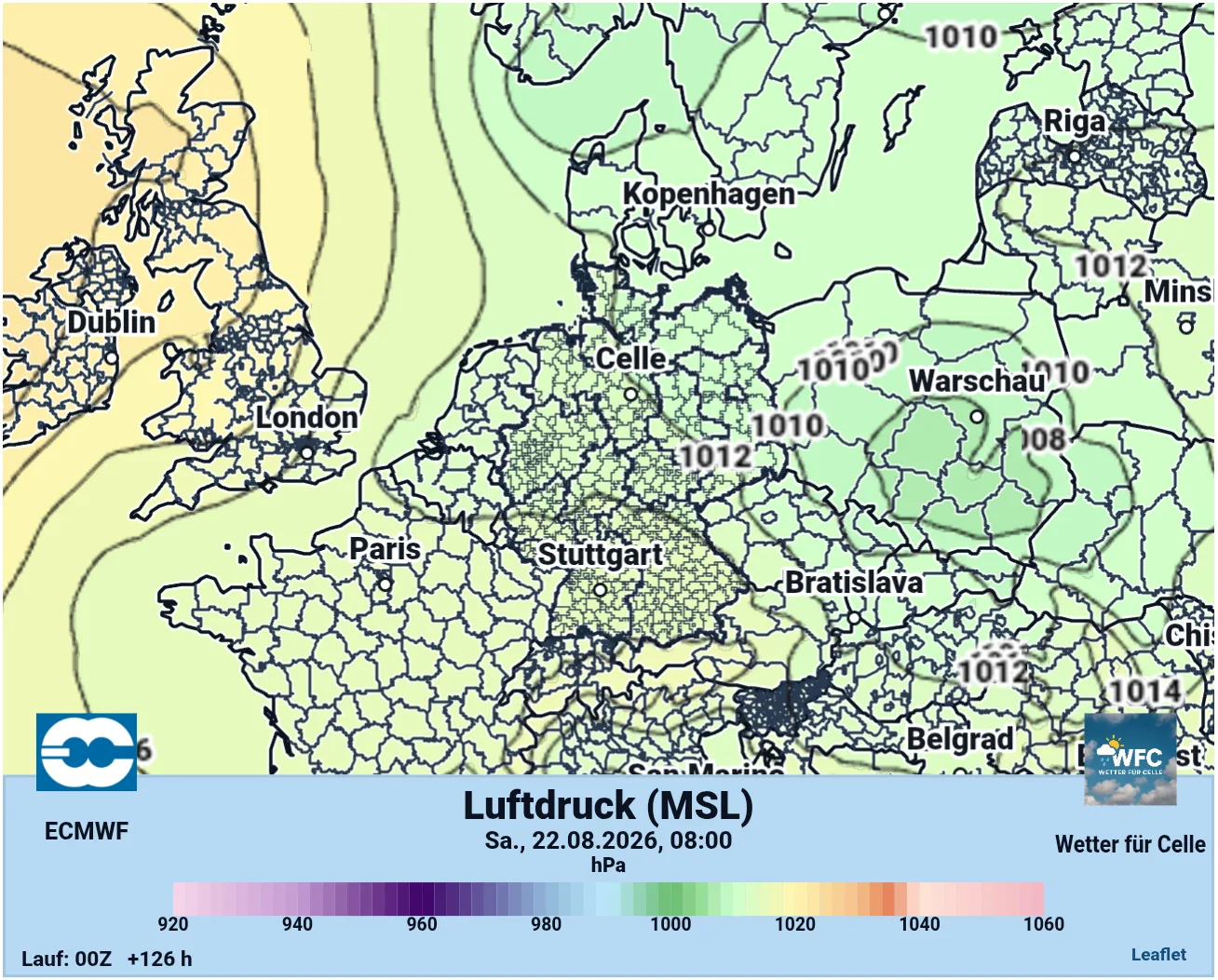 Der Wettertrend zeigt eine nasse Periode