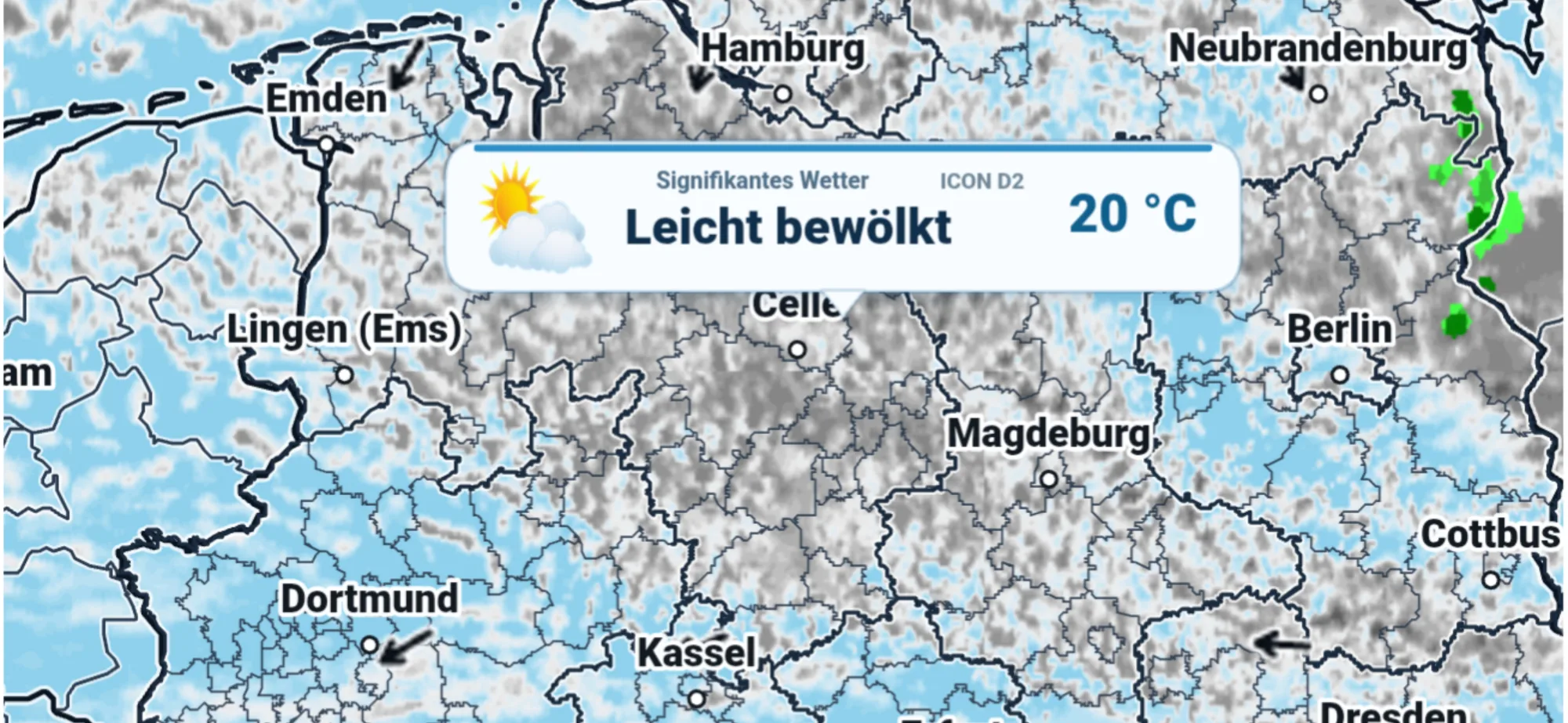 Hochdruckwetter - Sonne und Wolken 🌤