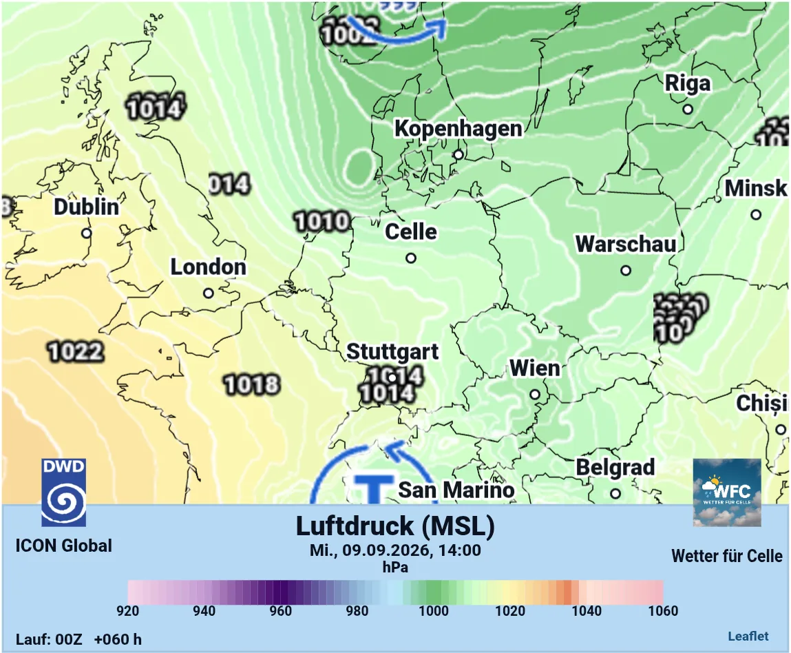 Der Wettertrend für die kommenden 3 Tage