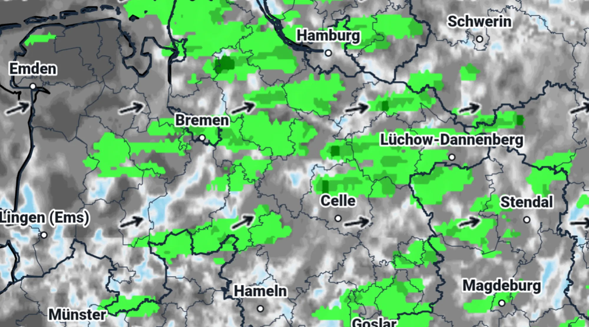 Sonne und Wolken mix,  einzelner Schauer möglich