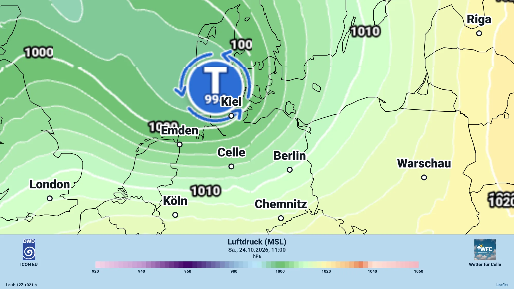 Sturmtief Luise - starke Windböen und Regen