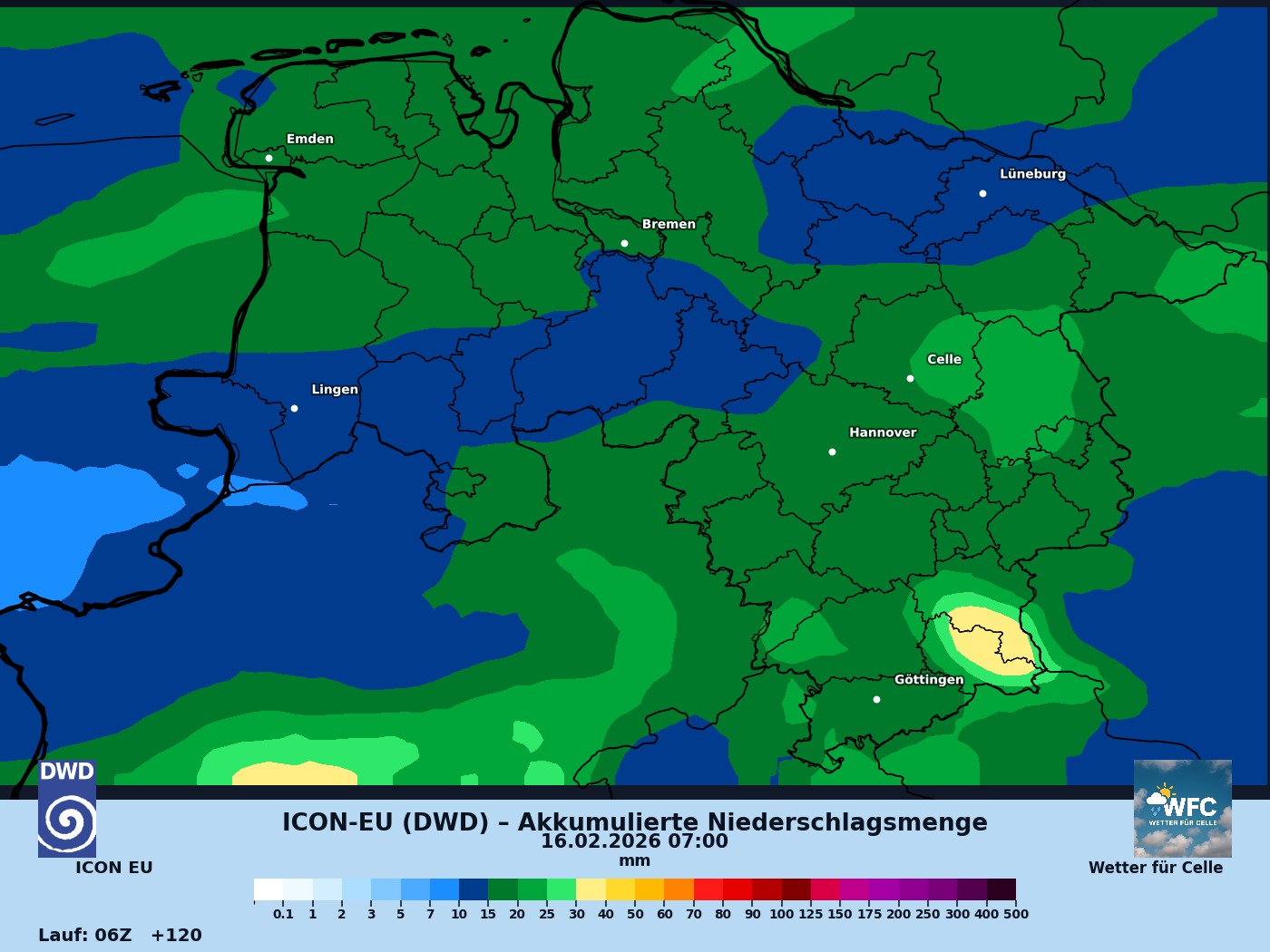 Die Wetterlage der kommenden Tage - immer wieder Tiefdruck mit Niederschlägen und sogar Schnee